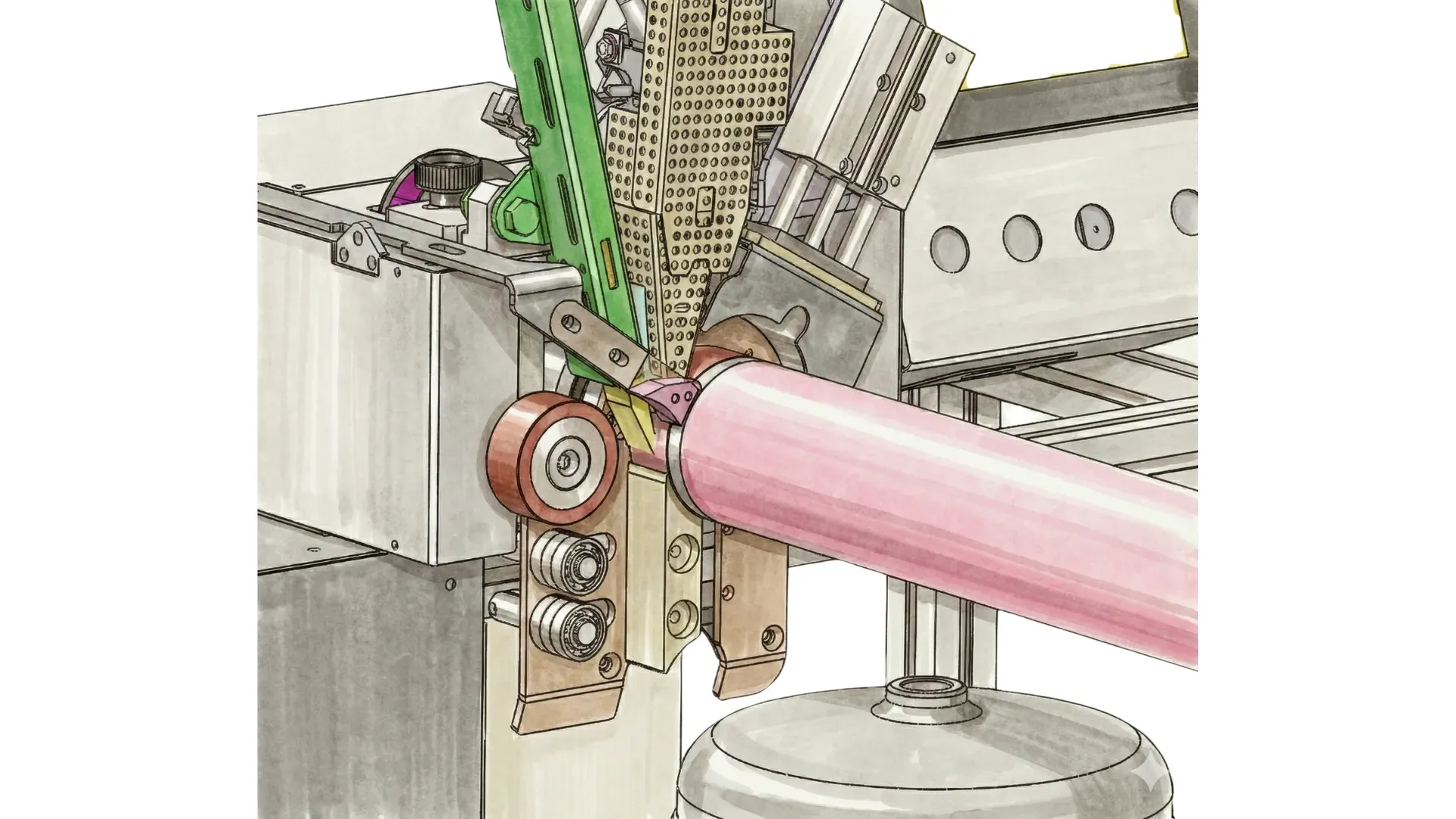 Detalle sistema de soplado