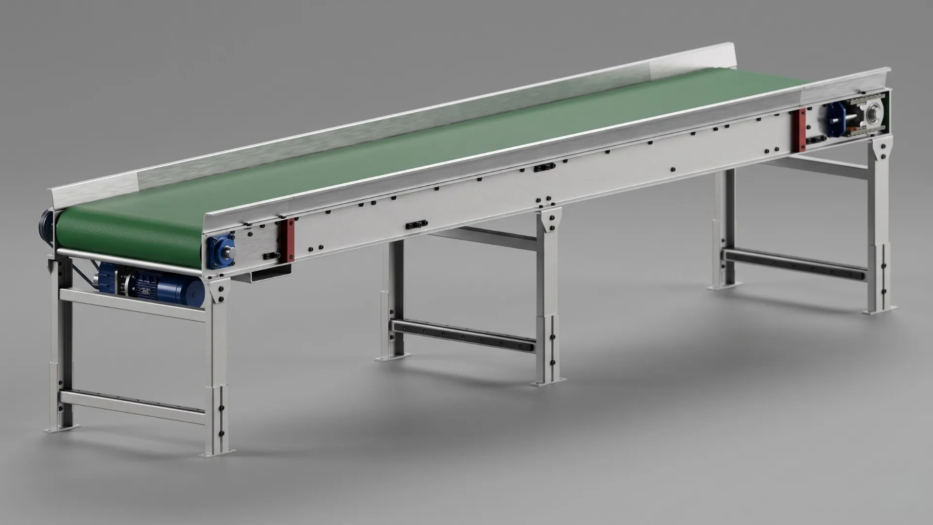 Detalle rodillos y banda