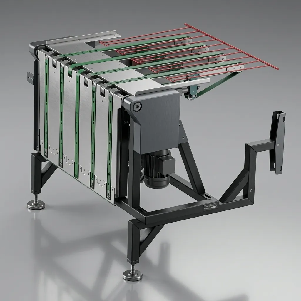 Cinta transportadora industrial modular - Soluciones logísticas